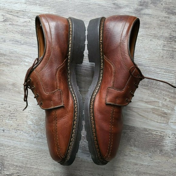 Allen Edmonds Mens Mapleton Brown Leather Lace Up Oxford Dress Shoes Size 9.5 B main image 10